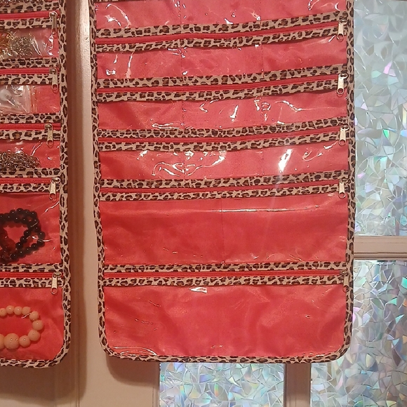 Leopard Print Hanging Jewelry Organizer - Picture 4 of 9